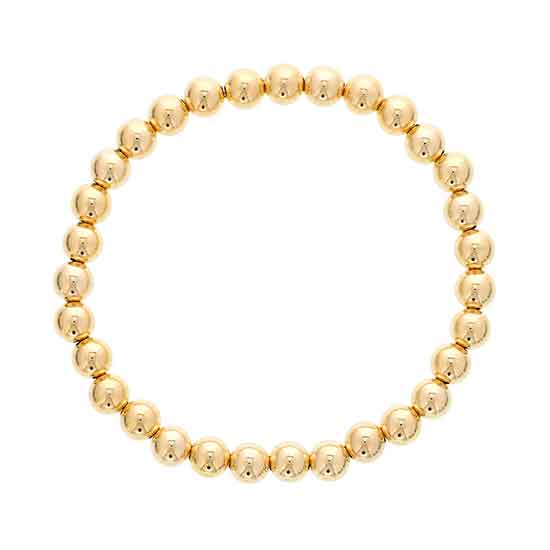Gold Filled Beads, Stretch Bracelets